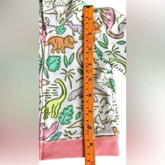Cat & Jack Baby Colorful Dinosaur Print Zip Up Hoodie Sweatshirt. 3-6 Months. - Picture 3 of 5